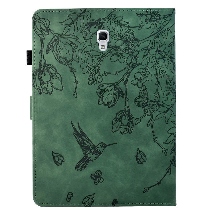 For Samsung Galaxy Tab A 10.5 T590 Flowers and Bird Embossed Smart Leather Tablet Case
