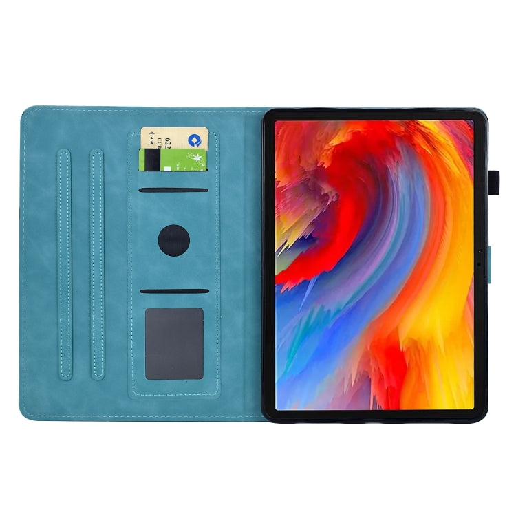 For Samsung Galaxy Tab S5e T720 Flowers and Bird Embossed Smart Leather Tablet Case