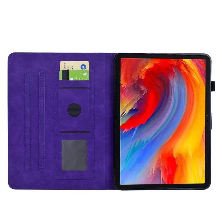 For Samsung Galaxy Tab A7 Lite T220 Flowers and Bird Embossed Leather Tablet Case