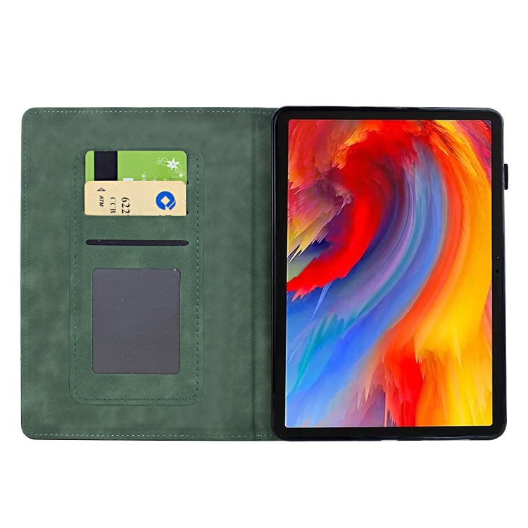 For Amazon Kindle 11th 2022 Flowers and Bird Embossed Smart Leather Tablet Case
