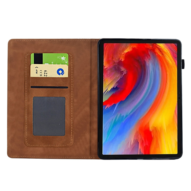 For Amazon Kindle Paperwhite 2021 Flowers and Bird Embossed Smart Leather Tablet Case