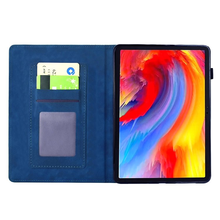 For Amazon Kindle Paperwhite 2021 Flowers and Bird Embossed Smart Leather Tablet Case