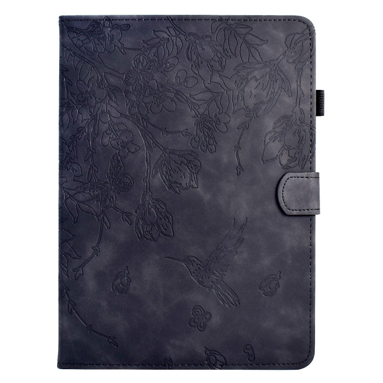 For Amazon Kindle Paperwhite 12th Gen 2024 Flowers and Bird Embossed Smart Leather Tablet Case
