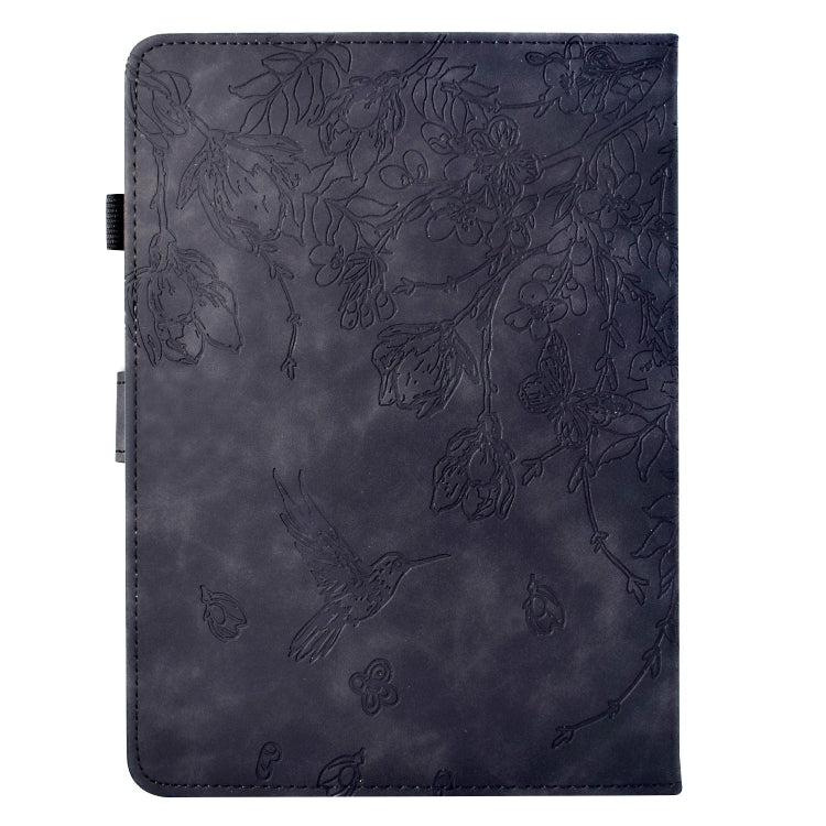 For Amazon Kindle Paperwhite 12th Gen 2024 Flowers and Bird Embossed Smart Leather Tablet Case