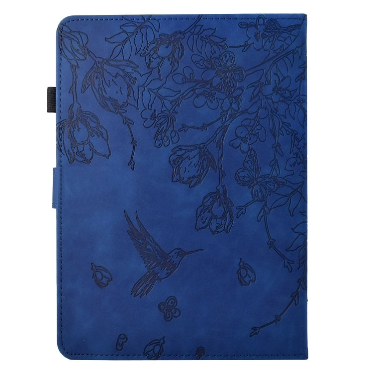 For Amazon Kindle Paperwhite 12th Gen 2024 Flowers and Bird Embossed Smart Leather Tablet Case