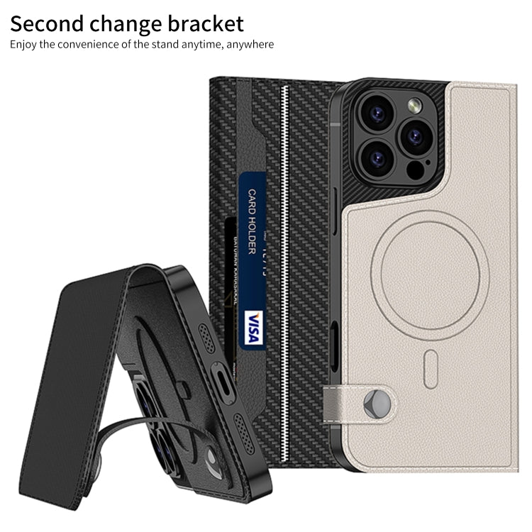 For iPhone 16 Pro Max GKK Detachable Flip Leather MagSafe Phone Case