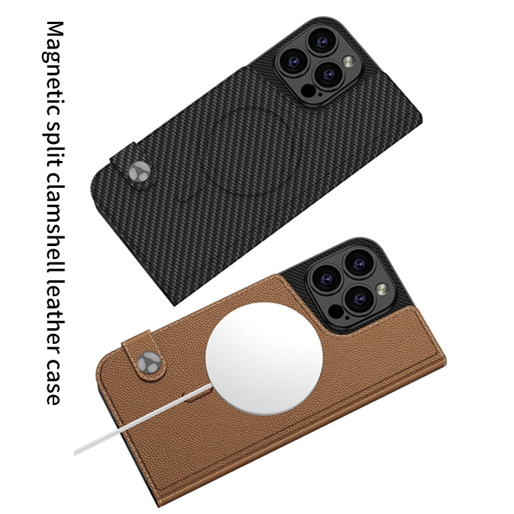 For iPhone 16 Pro GKK Detachable Flip Leather MagSafe Phone Case