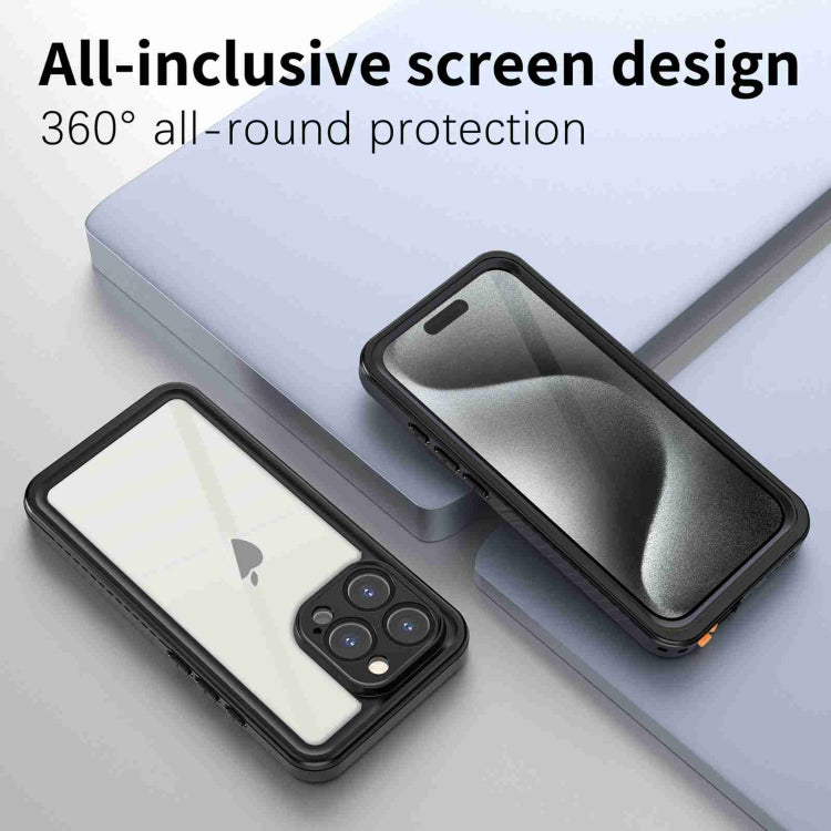 For iPhone 16 Pro RedPepper IP68 Waterproof Triple-proof Phone Case - Black
