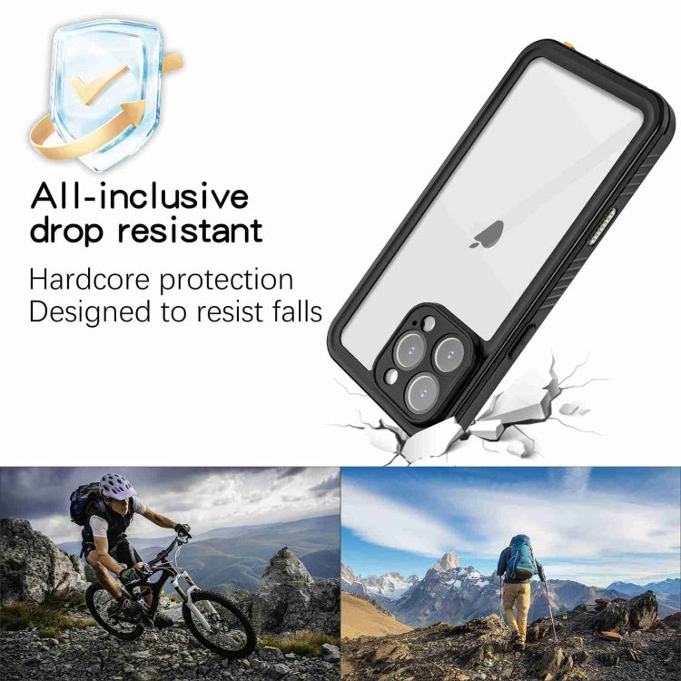 For iPhone 16 Pro RedPepper IP68 Waterproof Triple-proof Phone Case - Black