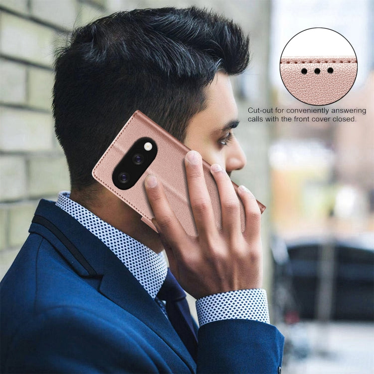 For Google Pixel 9a Litchi Texture RFID Anti-theft Leather Phone Case