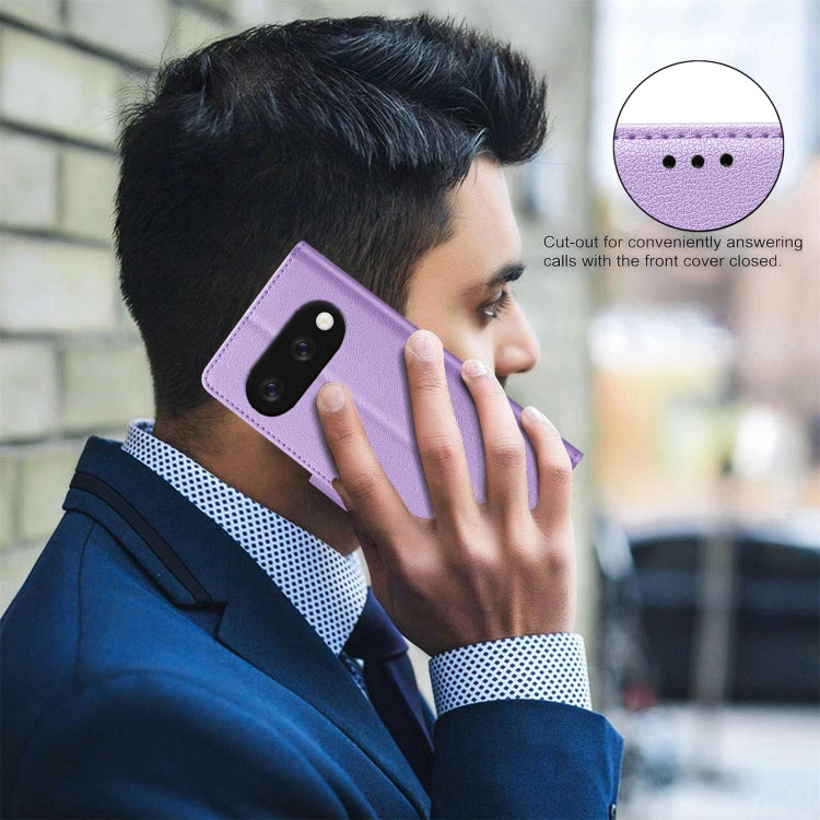 For Google Pixel 9a Litchi Texture RFID Anti-theft Leather Phone Case
