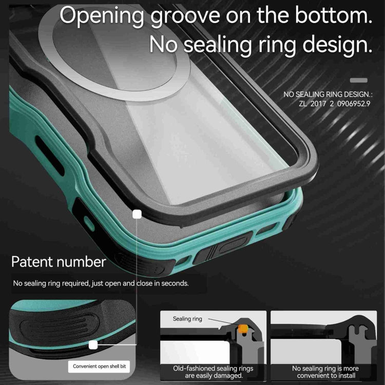 For iPhone 16 Pro Max RedPepper IP68 Waterproof Triple-proof MagSafe Phone Case