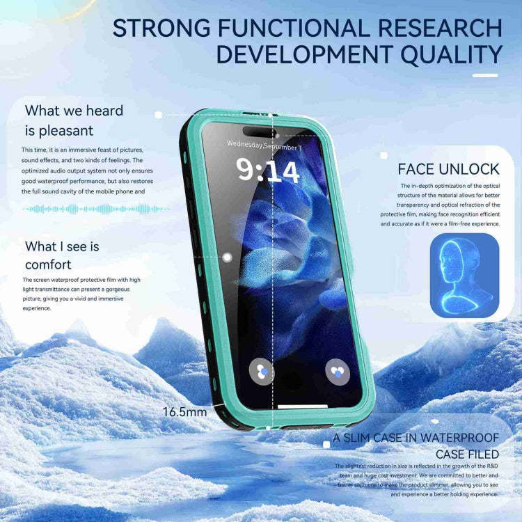 For iPhone 16 Pro Max RedPepper IP68 Waterproof Triple-proof MagSafe Phone Case