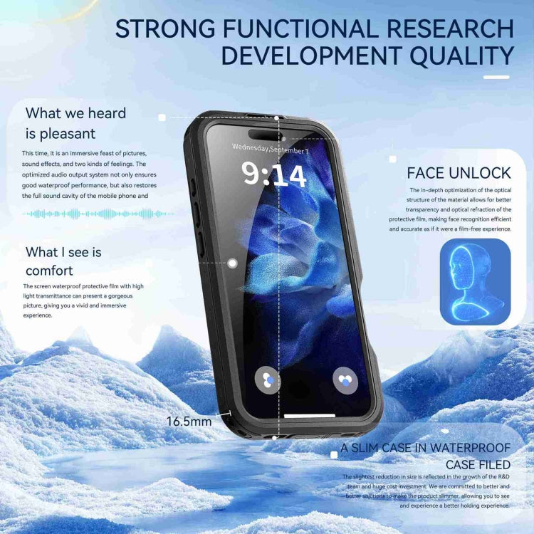 For iPhone 16 Pro Max RedPepper IP68 Waterproof Triple-proof MagSafe Phone Case