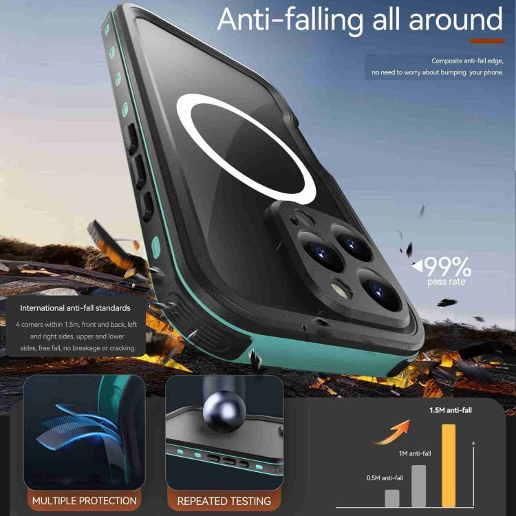 For iPhone 16 Pro RedPepper IP68 Waterproof Triple-proof MagSafe Phone Case