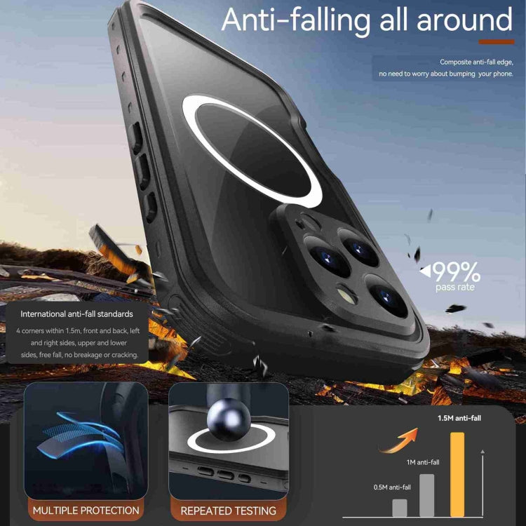 For iPhone 16 Pro RedPepper IP68 Waterproof Triple-proof MagSafe Phone Case