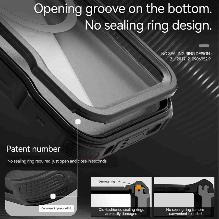 For iPhone 16 Pro RedPepper IP68 Waterproof Triple-proof MagSafe Phone Case