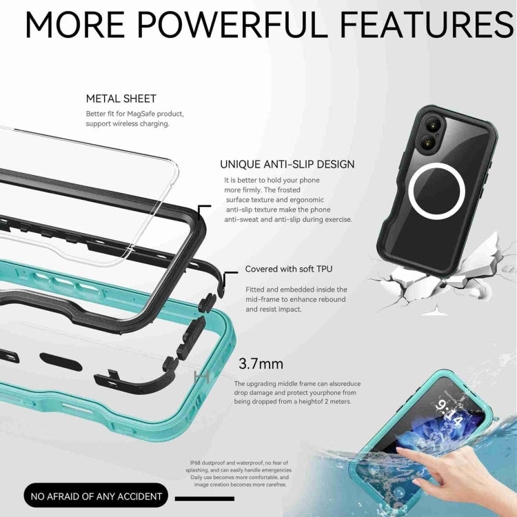 For iPhone 16 RedPepper IP68 Waterproof Triple-proof MagSafe Phone Case