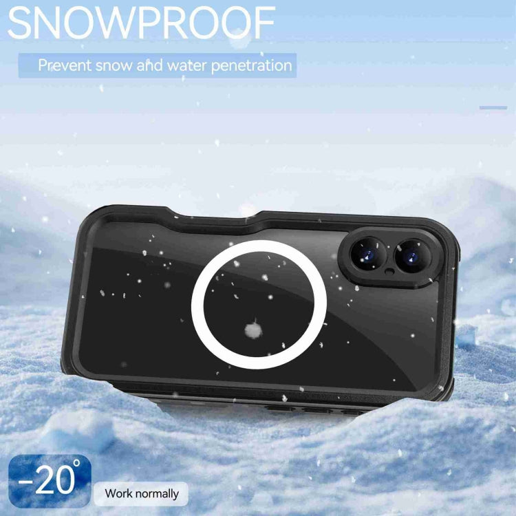 For iPhone 16 RedPepper IP68 Waterproof Triple-proof MagSafe Phone Case