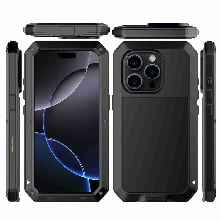 For iPhone 16 Pro RedPepper Triple-proof Metal Phone Case