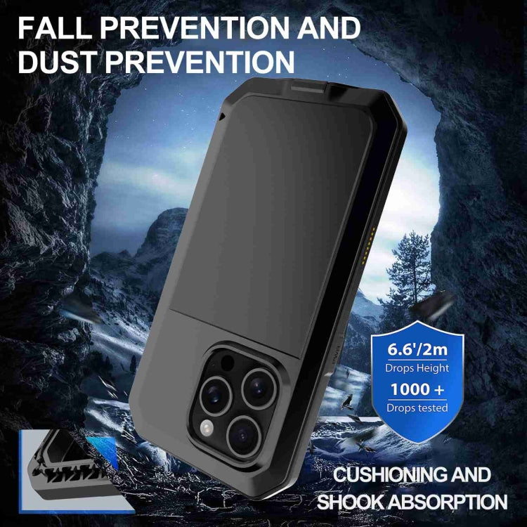 For iPhone 16 Pro RedPepper Triple-proof Metal Phone Case