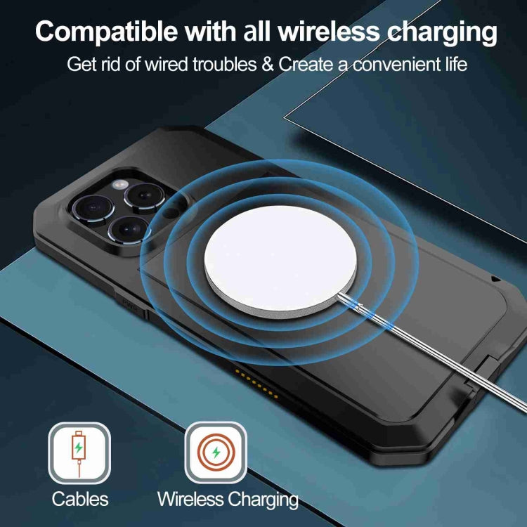 For iPhone 16 Pro RedPepper Triple-proof Metal Phone Case