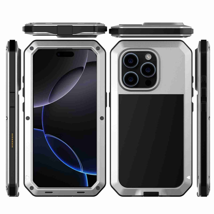 For iPhone 16 Pro RedPepper Triple-proof Metal Phone Case