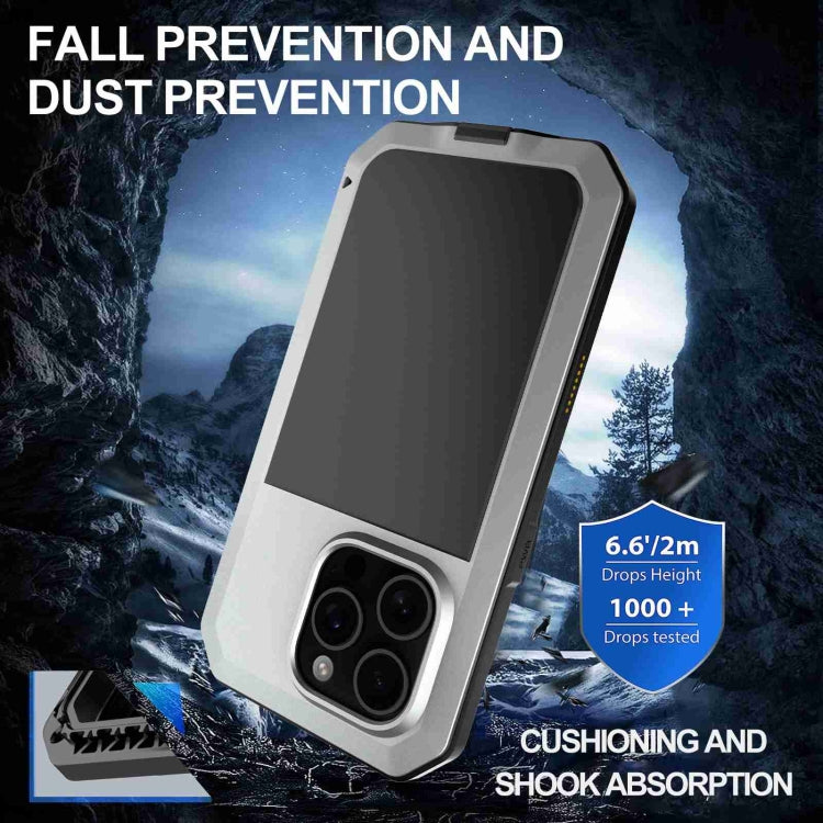 For iPhone 16 Pro RedPepper Triple-proof Metal Phone Case