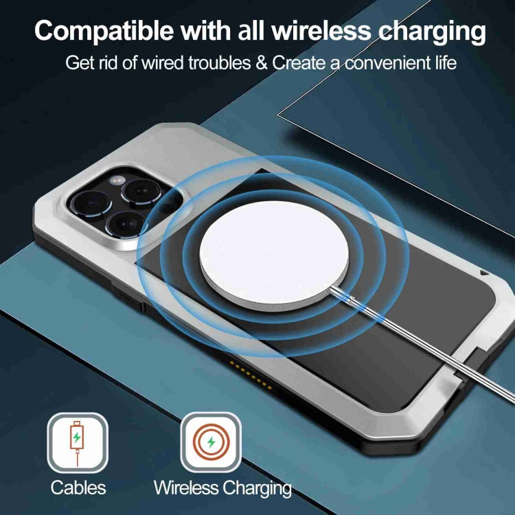 For iPhone 16 Pro RedPepper Triple-proof Metal Phone Case