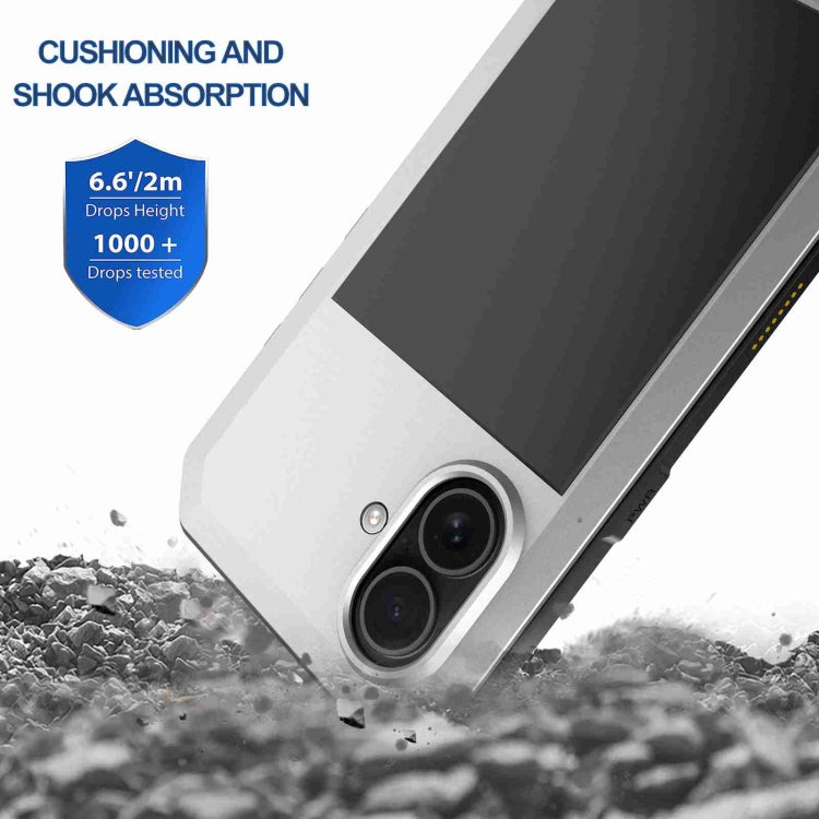 For iPhone 16 Plus RedPepper Triple-proof Metal Phone Case