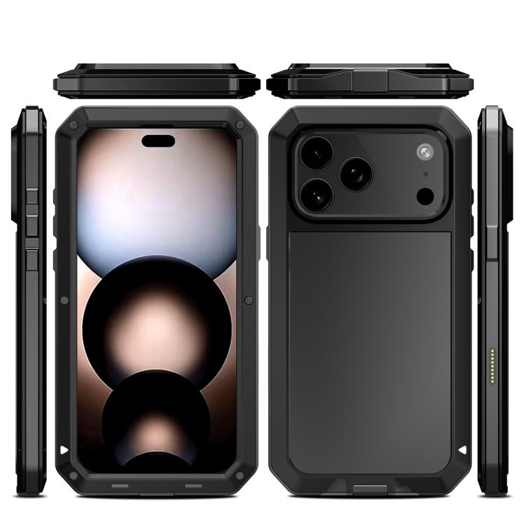 For iPhone 17 Pro Max RedPepper Triple-proof Metal Phone Case