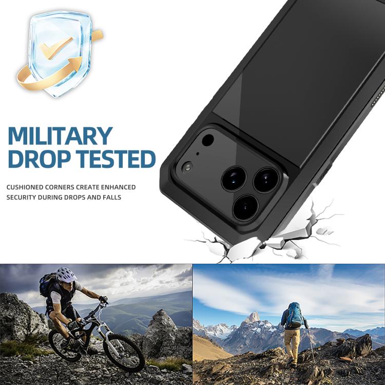 For iPhone 17 Pro RedPepper Triple-proof Metal Phone Case