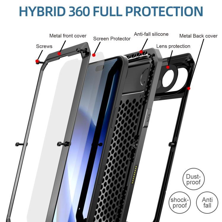 For iPhone Air RedPepper Triple-proof Metal Phone Case