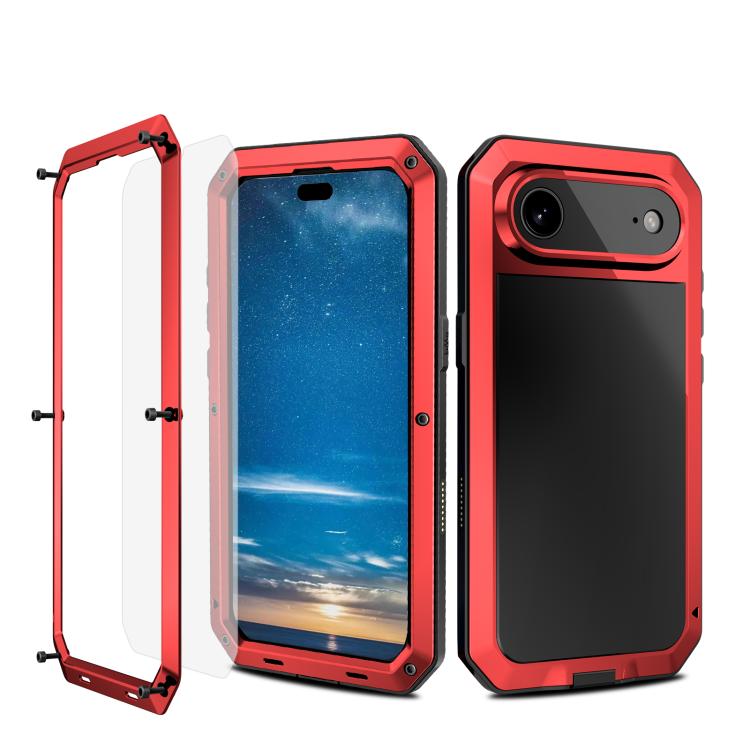 For iPhone Air RedPepper Triple-proof Metal Phone Case