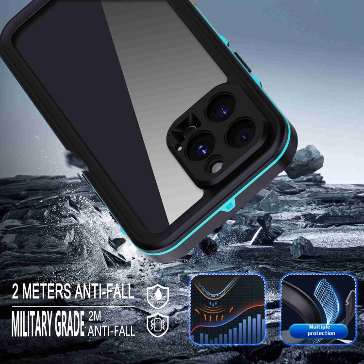 For iPhone 16 Pro Max RedPepper Transparent Dot IP68 Waterproof Triple-proof Phone Case