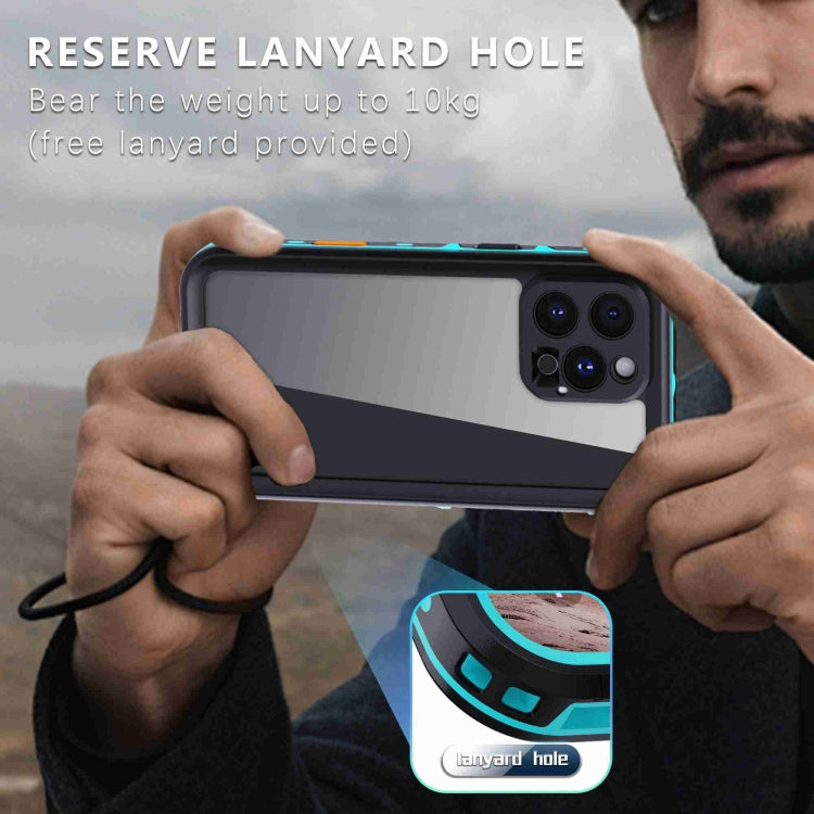 For iPhone 16 Pro Max RedPepper Transparent Dot IP68 Waterproof Triple-proof Phone Case