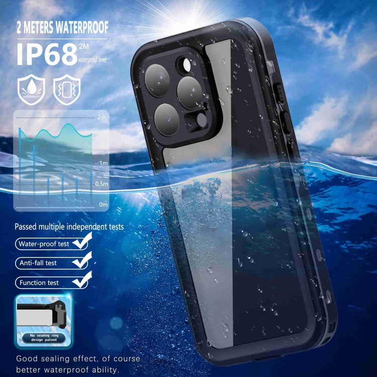 For iPhone 16 Pro Max RedPepper Transparent Dot IP68 Waterproof Triple-proof Phone Case