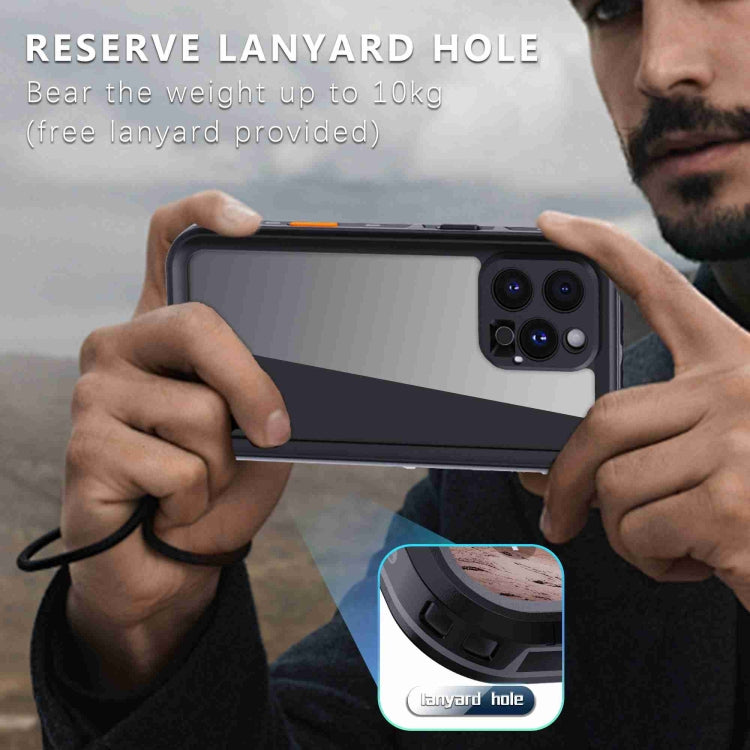 For iPhone 16 Pro Max RedPepper Transparent Dot IP68 Waterproof Triple-proof Phone Case