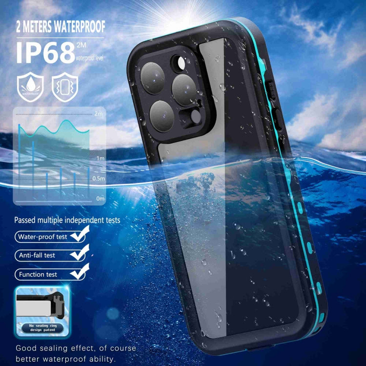 For iPhone 16 Pro RedPepper Transparent Dot IP68 Waterproof Triple-proof Phone Case