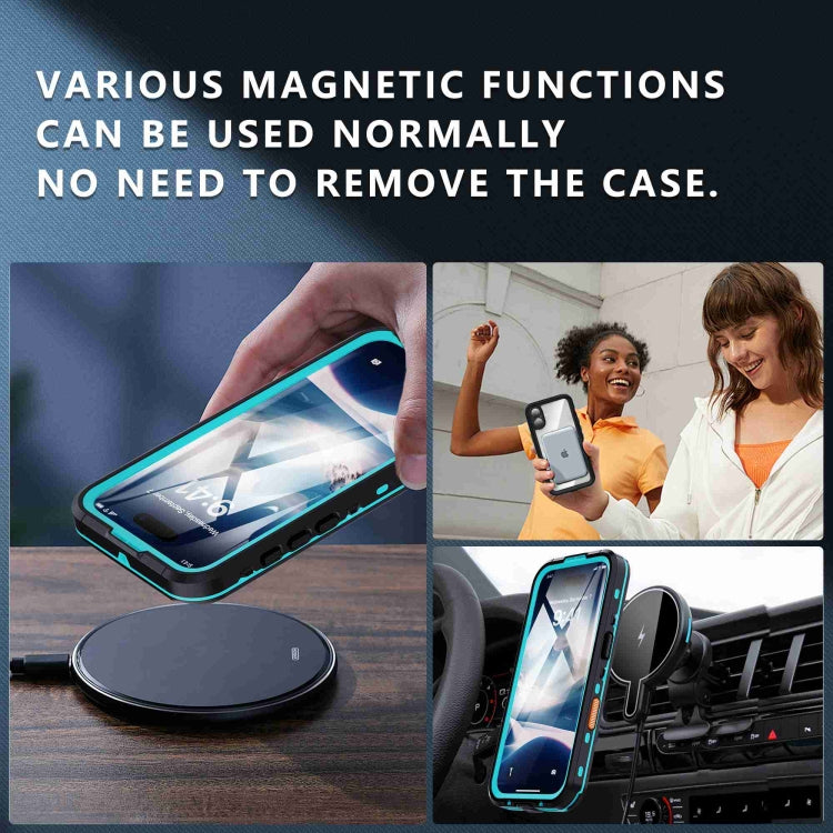 For iPhone 16 RedPepper Transparent Dot IP68 Waterproof Triple-proof Phone Case
