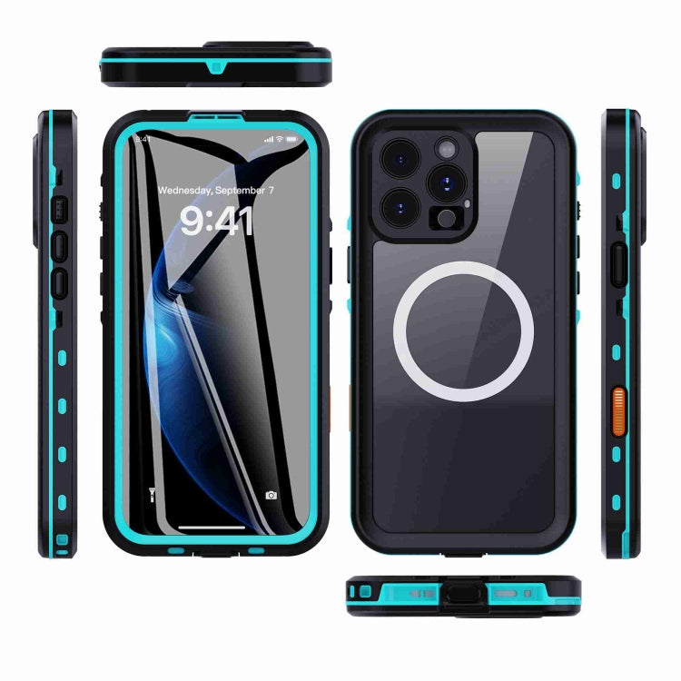 For iPhone 16 Pro Max RedPepper Transparent Dot IP68 Waterproof Triple-proof MagSafe Phone Case