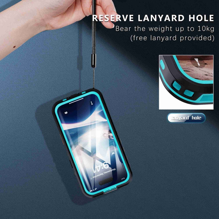 For iPhone 16 RedPepper Transparent Dot IP68 Waterproof Triple-proof MagSafe Phone Case