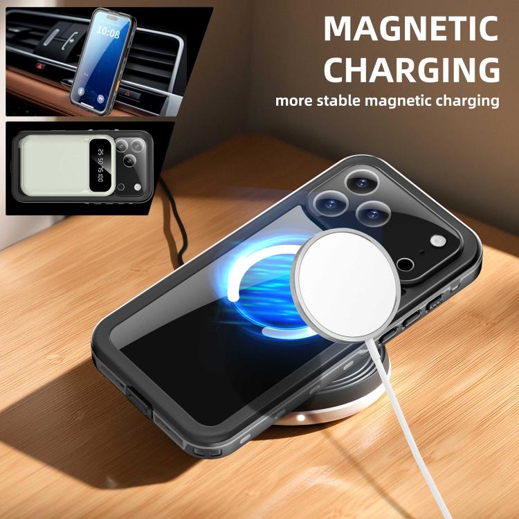 For iPhone 17 Pro Max RedPepper Transparent Dot IP68 Waterproof Triple-proof MagSafe Phone Case