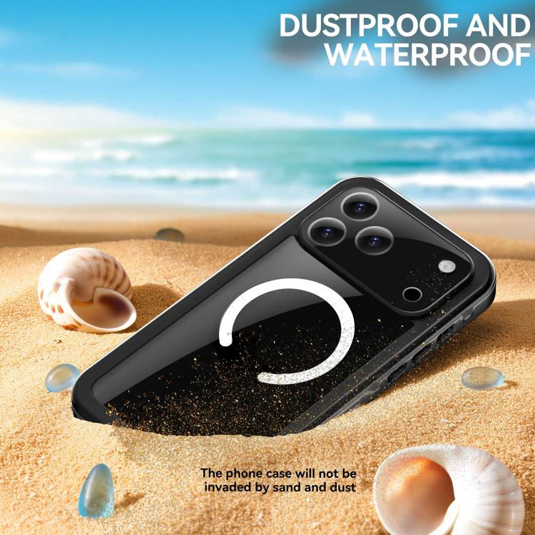 For iPhone 17 Pro Max RedPepper Transparent Dot IP68 Waterproof Triple-proof MagSafe Phone Case