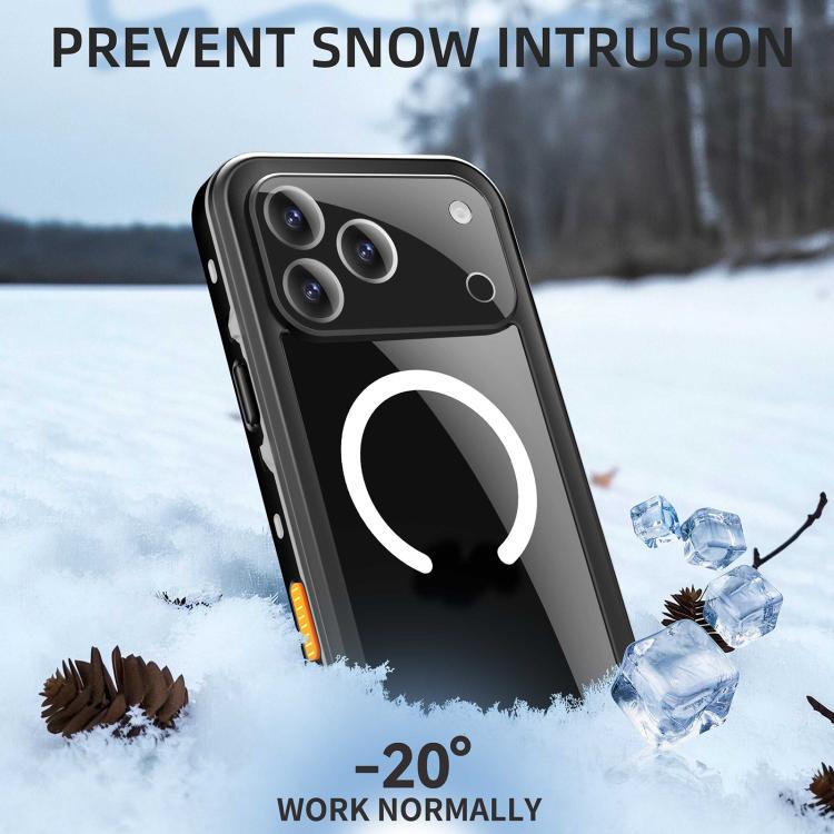 For iPhone 17 Pro Max RedPepper Transparent Dot IP68 Waterproof Triple-proof MagSafe Phone Case