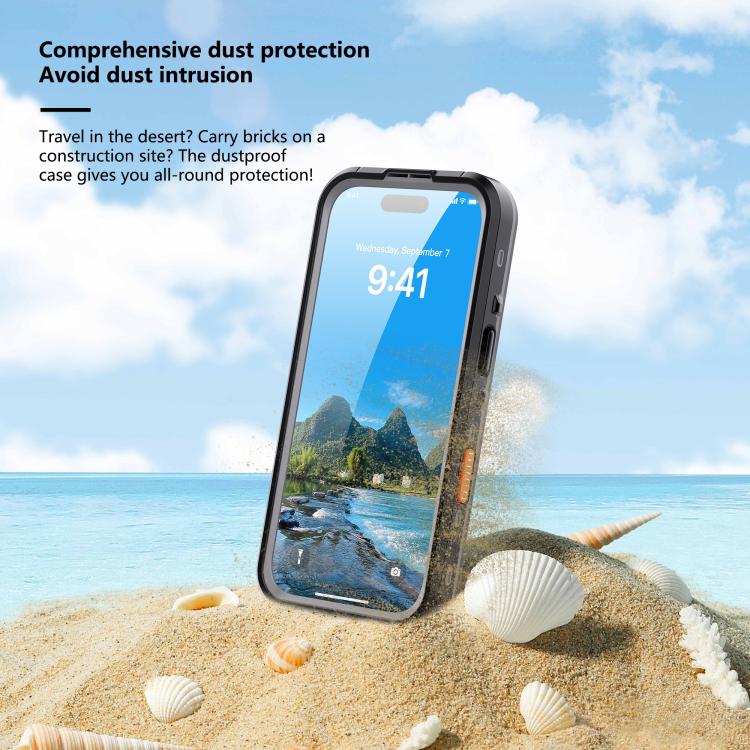For iPhone 17 Pro RedPepper Transparent Dot IP68 Waterproof Triple-proof MagSafe Phone Case