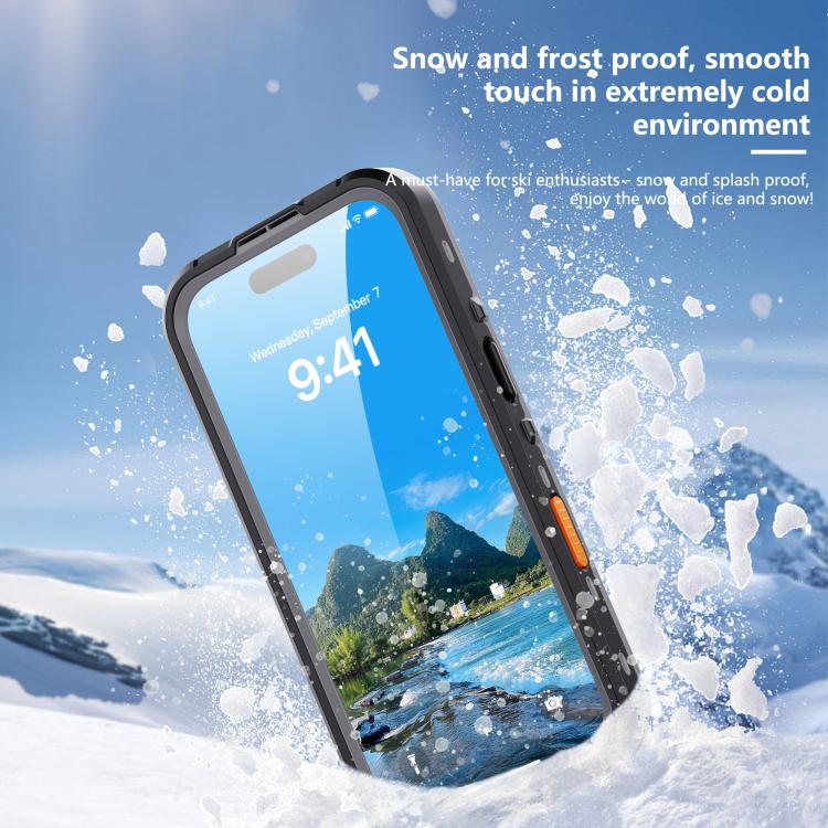For iPhone 17 Pro RedPepper Transparent Dot IP68 Waterproof Triple-proof MagSafe Phone Case