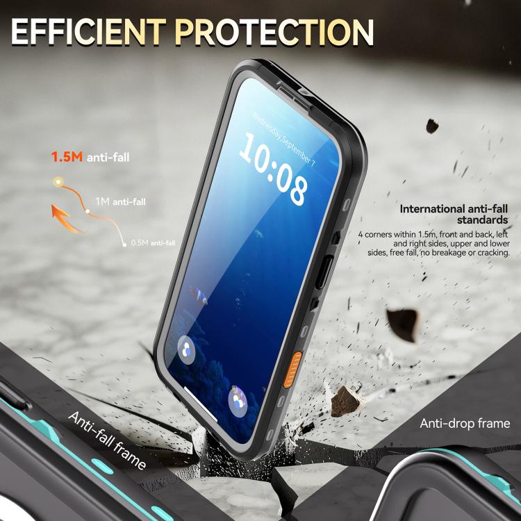 For iPhone Air RedPepper Transparent Dot IP68 Waterproof Triple-proof MagSafe Phone Case