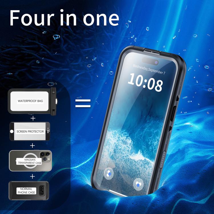 For iPhone Air RedPepper Transparent Dot IP68 Waterproof Triple-proof MagSafe Phone Case