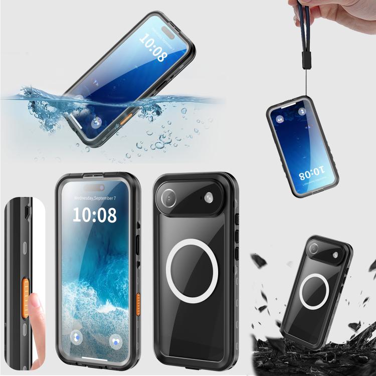For iPhone Air RedPepper Transparent Dot IP68 Waterproof Triple-proof MagSafe Phone Case